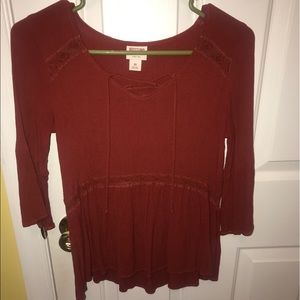 Maroon Blouse